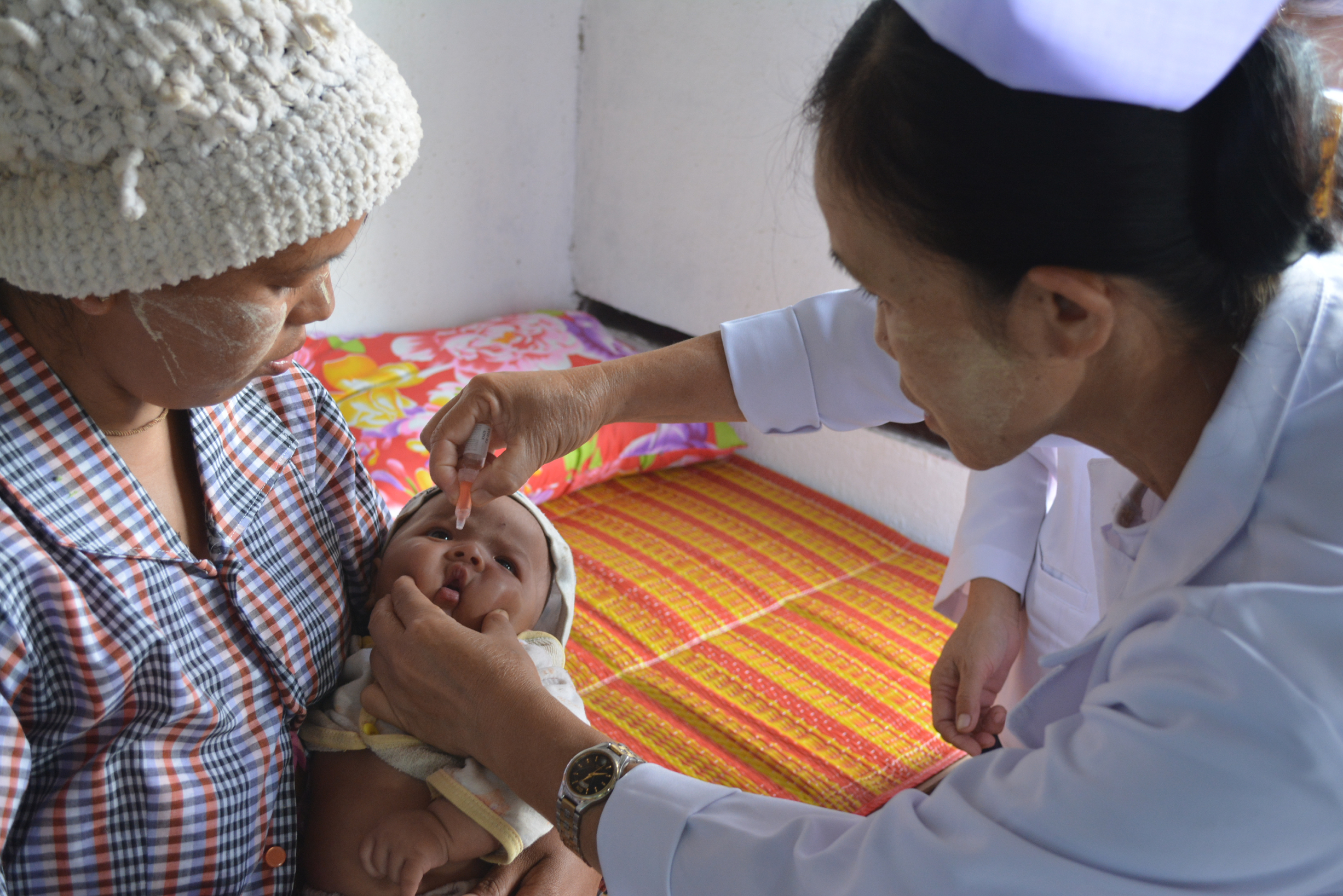 ミャンマーでのワクチン接種